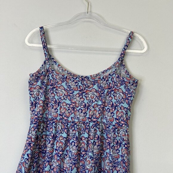 Tommy Bahama Dress Womens Size Medium Red Blue Floral Sleeveless - Picture 9 of 9